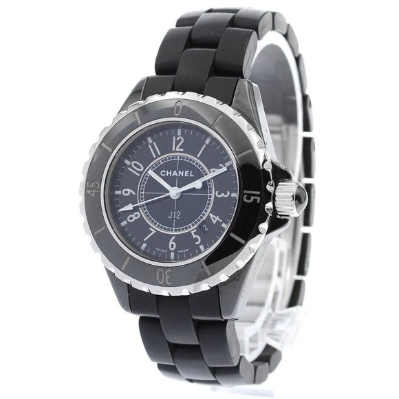 CHANEL J12 H0681 Black ceramic date black Dial Quartz Ladies Watch_889726 - Picture 1 of 6